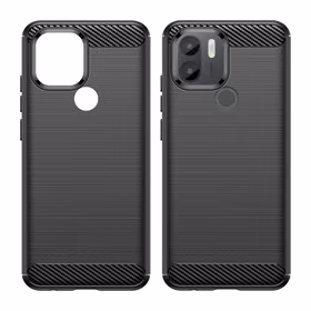 Carbon Ümbris ümbris jaoks Xiaomi Redmi A1+ flexible silicone carbon cover must