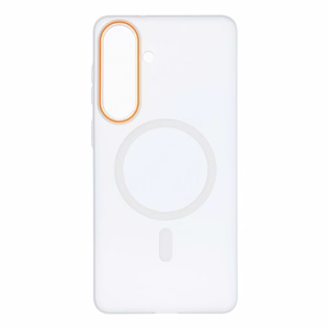 Case for Samsung S26 PLUS Go Orange compatible with MagSafe transparent