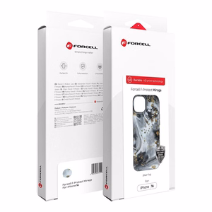Ümbris jaoks iPhone 15 PRO Forcell F-Protect Mirage compatible with Magsafe Military Drop-Test hõbedane fog