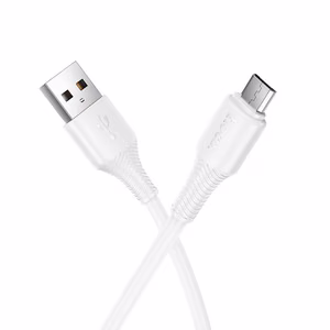 Kaabel USB A to Micro USB Hoco 2,4A 1 m X120 valge