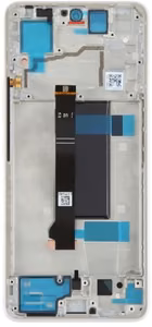 LCD screen Xiaomi Poco X6 5G koos touch screen koos frame Valge (ühildub Redmi Note 13 Pro 5G) original (service pack)