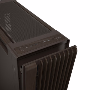 ASUS ProArt PA602 Wood Edition metallpaneeliga Midi Tower korpus, Retro Brown