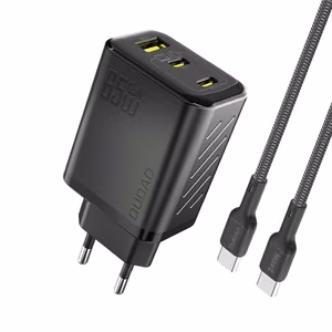 Dudao A29C 65W GaN seinalaadija + USB-C kaabel - must