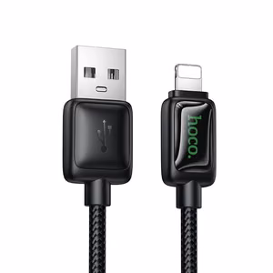 Kaabel koos LCD USB A to Lightning Hoco 2,4A 1,2 m U146 must