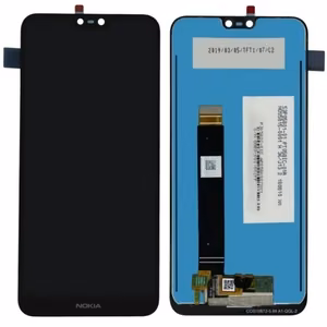 LCD Ekraan ühilduv Nokia 7.1 must HQ