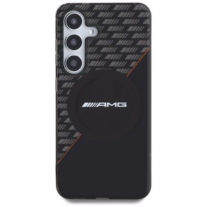 AMG Double Layer Rhombs MagSafe Ümbris jaoks Samsung Galaxy S25 - must/punane
