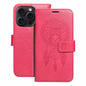 MEZZO Book ümbris jaoks IPHONE 15 Pro dreamcatcher magenta