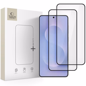 Tech-Protect Glass Fit+ 2-pack karastatud klaas jaoks Samsung Galaxy S25 Edge - läbipaistev