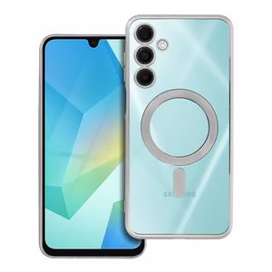 ELECTRO MAG COVER case compatible with MagSafe jaoks SAMSUNG A16 5G / A16 4G hõbedane