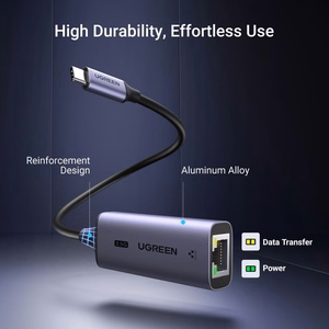 Hall Ugreen CM648 USB-C–RJ45 võrguadapter (25052)