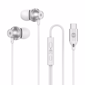 Forever wired earphones EP-02 USB-C valge