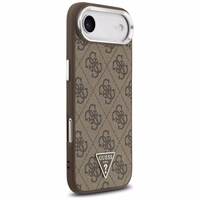 GUESS ümbris jaoks IPHONE 17 Air compatible with MagSafe GUHMP17MP4TSRCMW (4G PU W/ Triangle Logo) hõbedane brown