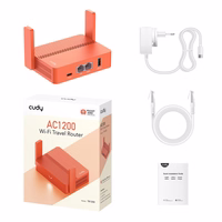 Cudy AC1200 wireless router Fast Ethernet oranž