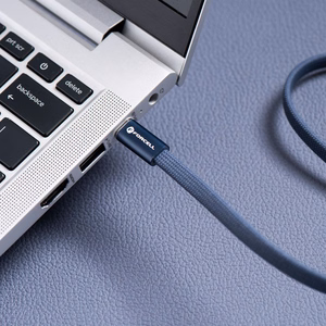 Kaabel USB C USB C Forcell F-Energy QC4.0 PD 5A 100W Cafule Flat 1,2 m CCFN23 tumesinine