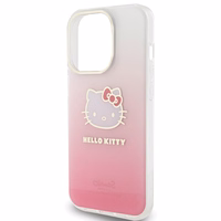 Hello Kitty IML Gradient Electrop Kitty Head ümbris jaoks iPhone 14 Pro Max - roosa