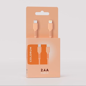 COLORUM kaabel USB-C - Lightning 1,8m 2,4A CK12-CL-14 x virsiku Fuzz