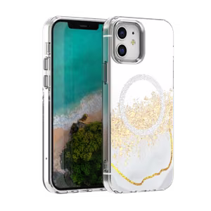 Epoxy Mag ümbris iPhone 12 / 12 Pro 6,1" valge