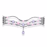 Bracelet loop jaoks Apple Watch 42/44/45 design 4 hõbedane-purple