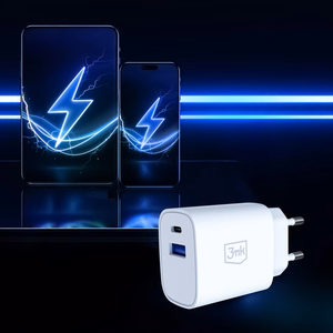 3mk FlowPower 30W 1A1C PD 3.0 QC4+ seinalaadija - valge