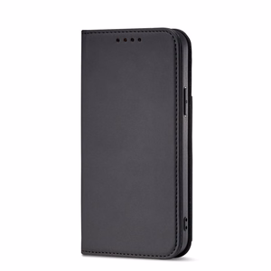 Magnetkaardi ümbris iPhone 14 Pro Max flip cover rahakoti stendi must