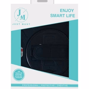JM Rugged Case Grip ümbris Samsung Galaxy Tab Active Pro / Active4 Pro / Active5 Pro-le koos rihmaga, must
