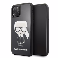 KARL LAGERFELD KLHCN58DLFKBK IPHONE 11 PRO must Kõva ümbris ICONIC KARL GLITTER