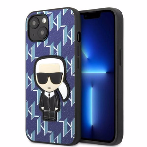 Karl Lagerfeld KLHCP13MPMNIKBL iPhone 13 6.1" жёсткий чехол синий/синий Monogram Ikonik Patch