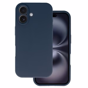 Silicone Lite чехол Iphone 16 темно-синий