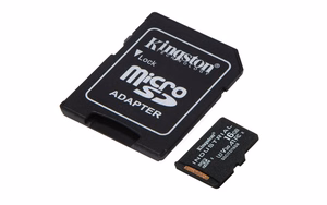 Kingston Technology 16GB microSDHC Industrial C10 A1 pSLC kaart + SD adapter