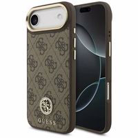GUESS ümbris jaoks IPHONE 17 Air compatible with MagSafe GUHMP17MP4GRMDEW (PU W/ 4G Strass Logo) brown