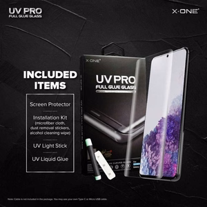 UV PRO Karastatud klaas X-ONE - jaoks Samsung Galaxy S21 Ultra (case friendly) - working fingerprint sensor
