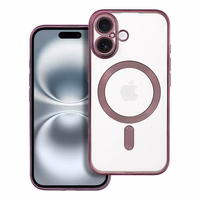 ELECTRO MAG COVER case compatible with MagSafe jaoks IPHONE 16 deep lilla