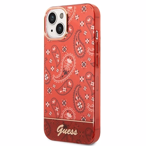 Guess GUHCP14SHGBNHR iPhone 14 6.1" punane/punane hardcase Bandana Paisley