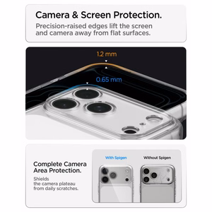 Spigen Ultra Hybrid ümbris mudelitele iPhone 18 Pro Max / 17 Pro Max, läbipaistev