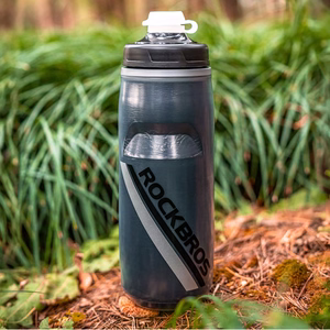 Rockbros 620 ml termopudel jalgrattale, BPA-vaba, musta üleminekuga