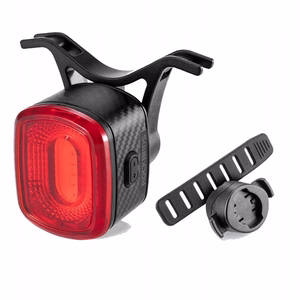 Rockbros Q2S LED tagumine jalgrattatuli Smart Stop System süsteemiga + USB-C - USB-A kaabel - must