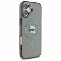 Karl Lagerfeld IML Metal Karl Head MagSafe iPhone 16 Plus Ümbris - must
