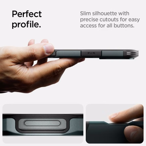 Spigen Tough Armor MagSafe Ümbris with Stand jaoks iPhone 16 Pro - Roheline