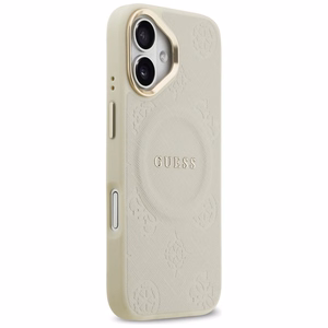 GUESS ümbris jaoks IPHONE 17 compatible with MagSafe GUHMP17SPSAMSECE (PU W/ Peony Hot Stamp) beige