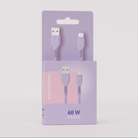 COLORUM kaabel USB-A - USB-C 1,8m 3A CK60-AC-09 xLavenda