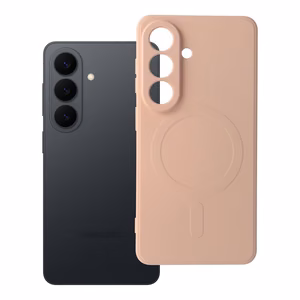 SILICONE MAG COVER Ümbris compatible with MagSafe jaoks SAMSUNG S26 Pro roosa