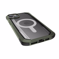 Raptic X-Doria Secure Case iPhone 14 koos MagSafe soomustatud kattega roheline