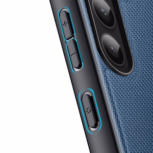 Dux Ducis Fino чехол Samsung Galaxy S23+ с силиконовой рамкой синий