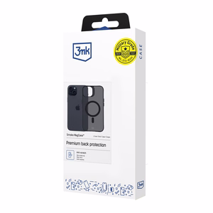 3mk Smoke MagCase with MagSafe jaoks iPhone 15 Plus - semi-läbipaistev