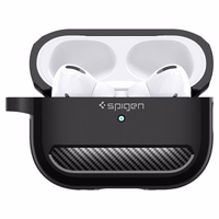 Spigen Rugged Armor Ümbris jaoks Apple AirPods Pro 1 / 2 - Matte must
