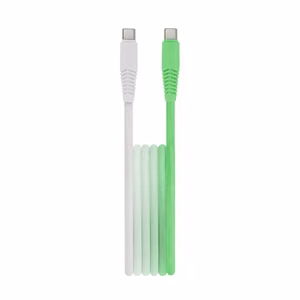 Setty кабель USB-C - USB-C 1,5 м 3A KGC-C-1.5320 мятно-белый градиент
