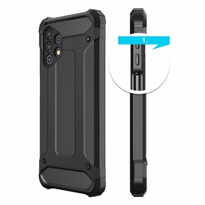 Hybrid Armor Case прочный защищённый чехол для Samsung Galaxy A73 чёрный
