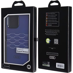 Audi IML MagSafe чехол для iPhone 15 Pro Max - синий