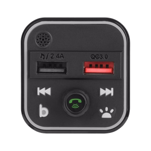 Bluetoothiga auto FM-saatja, 2 USB-porti