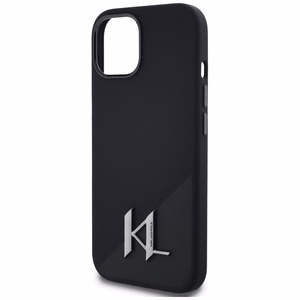 KARL LAGERFELD ümbris jaoks IPHONE 15 compatible with MagSafe KLHMP15SSCMKMPCK (Silicone Initial Metal Logo) must